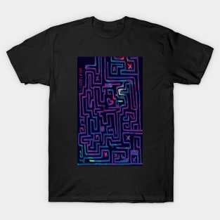 Labyrinth in pink T-Shirt